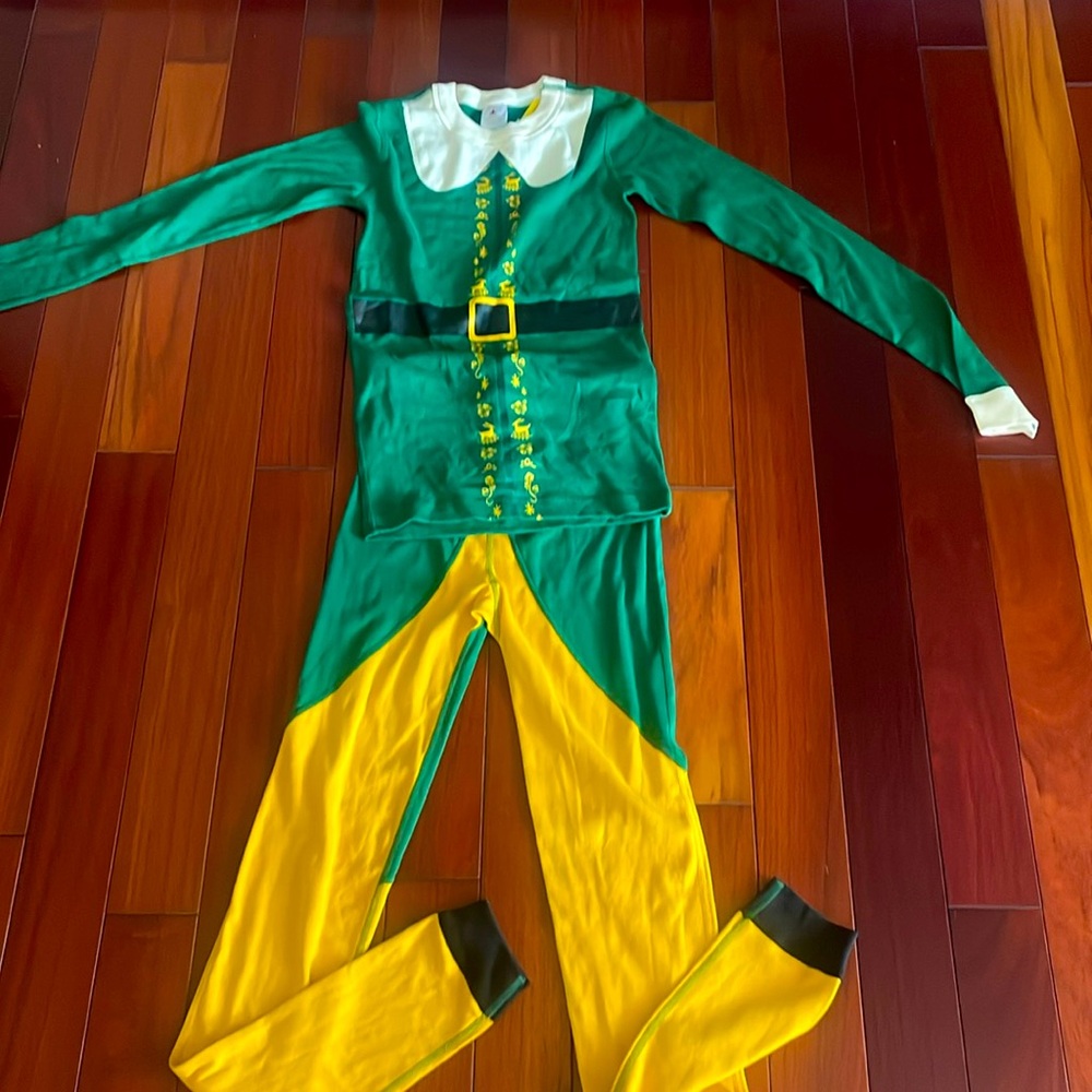 New with tags, Buddy the Elf two piece pajamas - Kids size 14